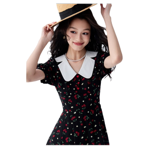 oece甜美碎花设计感连衣裙