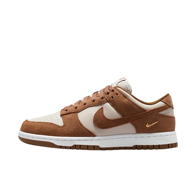NIKE耐克女鞋DUNK小金勾拼色低帮复古板鞋翻毛皮运动鞋IO4244-200
