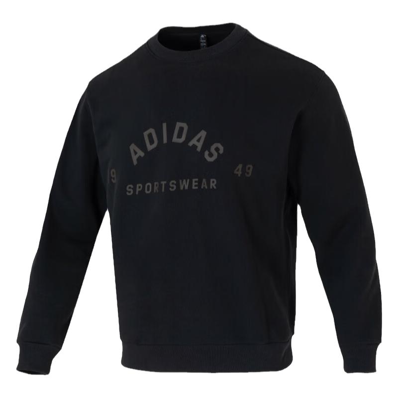 Adidas阿迪达斯潮流时尚字母简约休闲舒适圆领套头卫衣JL6063