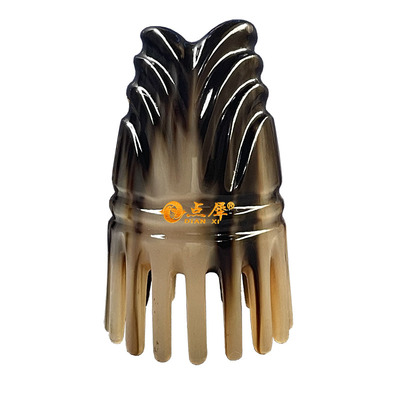 天然牛角梳子按摩头疗刮痧梳家用