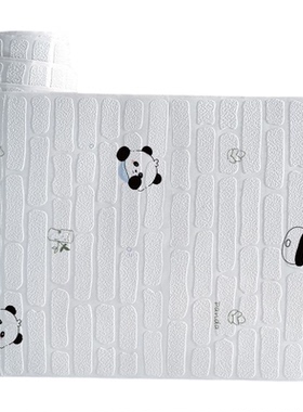 墙纸自粘防水防潮3d立体墙贴家用