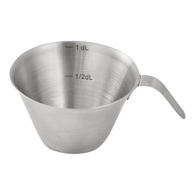 304不锈钢意式浓缩咖啡量杯盎司杯espresso萃取杯带刻度100ml长柄