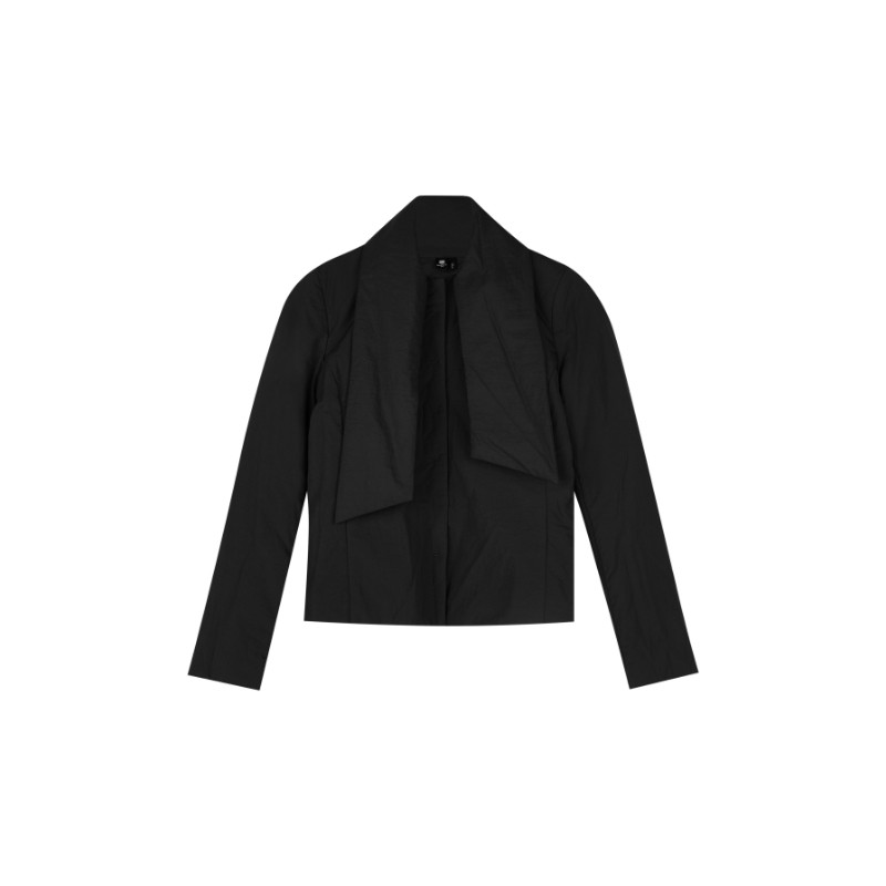 oneup围巾绑带棉服外套