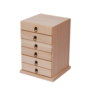 普洱茶盒实木茶饼盒包装礼盒茶叶空盒木盒抽屉式多层分茶盘茶饼柜