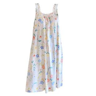 吊带花边棉绸睡裙女夏季凉感学生可外穿家居服睡衣绵绸裙2026新款