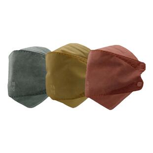 防尘口罩柳叶型透气口罩舒适立体鱼型一次性四层过滤春夏多色