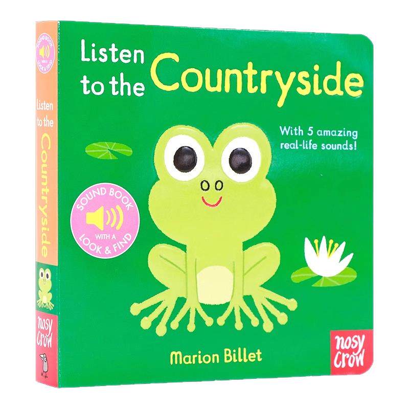 我的小小音乐厅系列 聆听乡村 英文原版 Listen to the Countryside 触摸发声书系列 Nosy Crow童乐感启蒙音乐纸板宝宝触摸会发声