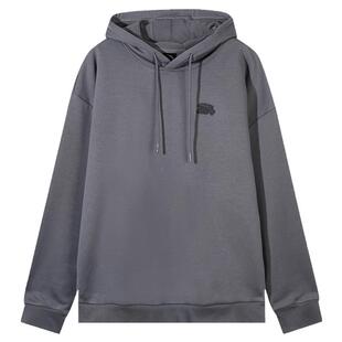 安踏加绒卫衣男冬季新款加厚保暖连帽外套青少年休闲长袖运动上衣