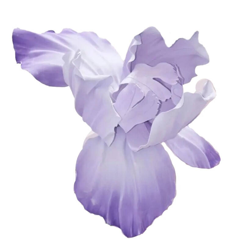 EVA渐变紫鸢尾花纸艺花仿真花艺