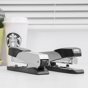 旗文STD全金属商务豪华45订按键式 14钉书机号12 可统一订书机张C