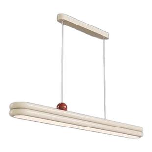 长虹新款全光谱餐厅吊灯现代简约奶油风一字长条餐桌吊灯灯具套餐