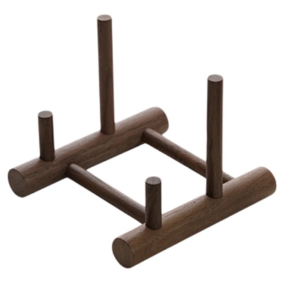 实木便携式展示架装饰陶瓷盘收藏