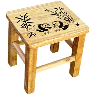 全实木小方凳原木色方凳小板凳小木凳儿童客厅凳子家用换鞋茶几凳