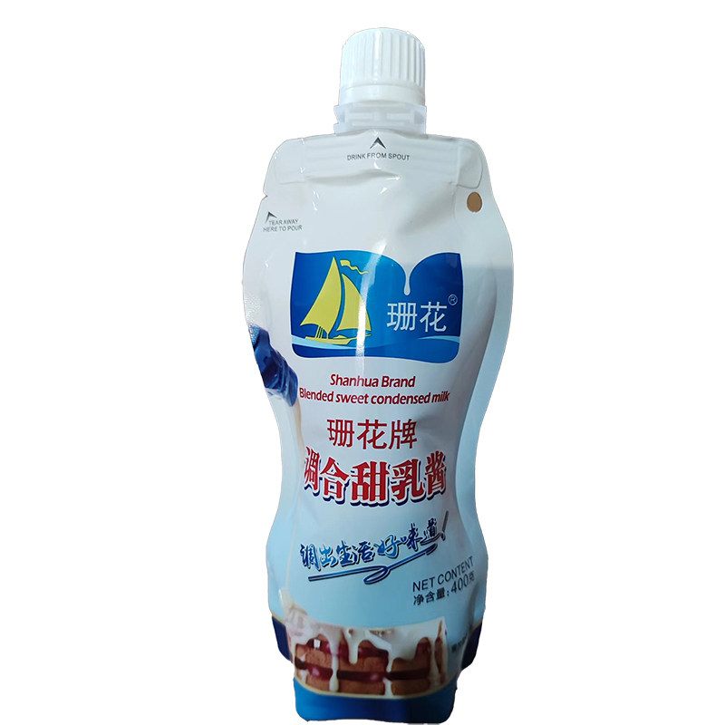 整件包邮鑫航甜炼乳400G/袋甜奶酱蛋挞蛋糕点心配料 早餐面包搭档