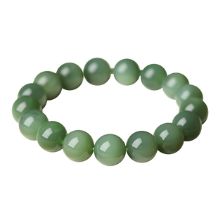 【20年老仓年终捡真漏】老料猫眼粉青和田碧玉手链破执价结缘直播