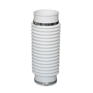 PVC软管接头110 160 200 250白硅胶波纹管软连接排水管黑橡胶直接