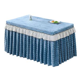 电炉罩套烤火罩茶几电暖炉罩套长方形烤火桌子加厚加绒烤火被布罩