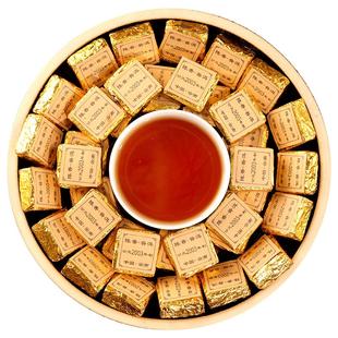 小金砖普洱茶 1000g陈年普洱茶熟茶小沱茶云南勐海老熟普十年以上