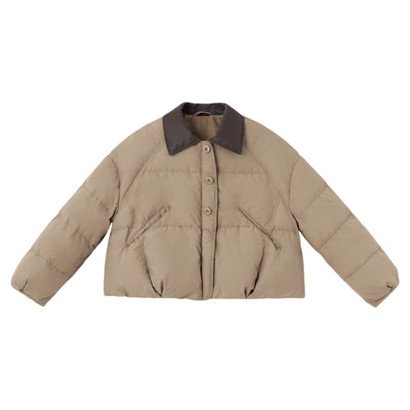 YAYA/鸭鸭2025新款冬时尚休闲宽松韩版鸭绒女士短款羽绒服外套