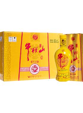 牛栏山52度百年黄瓷白酒500ml*6