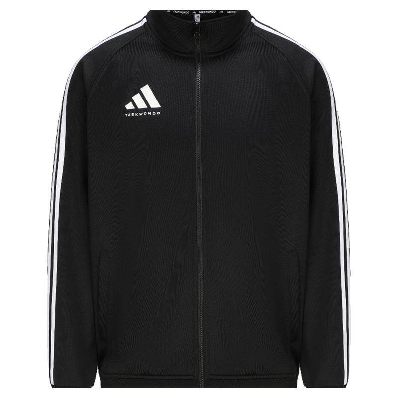 Adidas阿迪达斯外套男士休闲宽松开衫经典三条杠立领运动夹克上衣