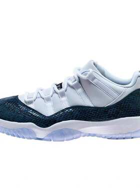 AJ11蓝蛇白蛇粉蛇低帮篮球鞋