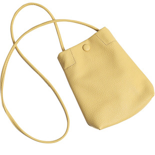 放手机袋软皮包女小包包夏季装手机包的简约迷你水桶包散步斜挎包