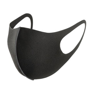 日本海绵口罩明星同款3d立体黑色高颜值防尘花粉透气保暖水洗冬季