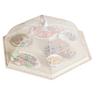 日本菜罩小号家用2025餐桌可折叠新款盖菜网防苍蝇神器剩饭菜罩子