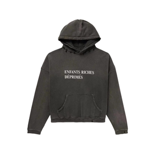 ERD忧郁富二代字母标语水洗做旧连帽衫VIBE高街宽松美式休闲卫衣