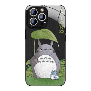 适用苹果18手机壳iPhone17promax新款12mini可爱龙猫15pro液态8plus7p玻璃xr卡通xsmax潮x男15plus女6e保护套