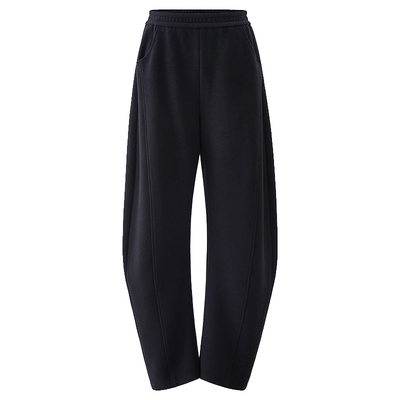 ochirly欧时力羊毛针织呢弯刀裤