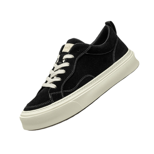 枫叶男鞋冬季板鞋男新款牛皮休闲鞋男生复古鞋子潮百搭高级感透气