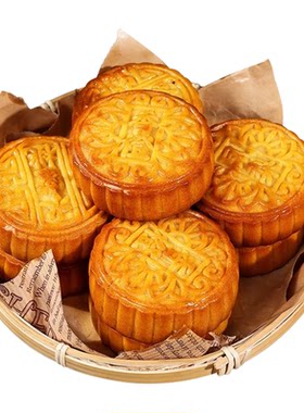滇品客农科院水果味大月饼100克凤梨广式中秋月饼散装多口味批发