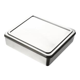 304不锈钢食物留样盒带盖试吃取样保鲜盒小菜盒子野餐露营小饭盒