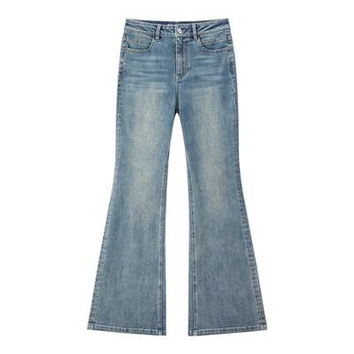 太平鸟2025年新款高腰修身马蹄裤