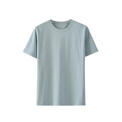 纯色简约正肩雪花棉糖果色短袖T