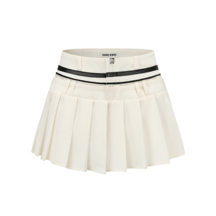 SHRO ENRO程潇同款Serendipity系列 双腰头百褶超短裙 301469