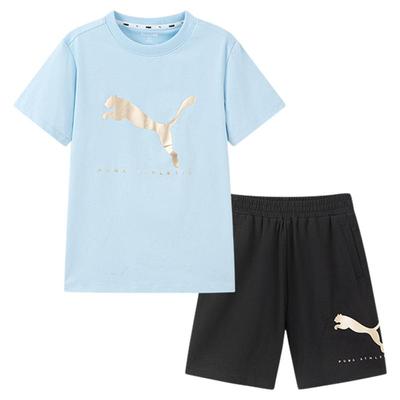 PUMA彪马儿童套装经典金标速干衣