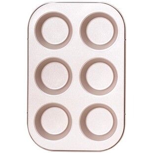 三能HOME多连马芬烤盘圆形蛋糕碳钢不沾麦芬蛋糕家用烘焙模具