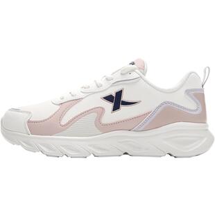 特步女鞋小白鞋春季跑步鞋休闲鞋旅游鞋秋冬正品皮面防水运动鞋女