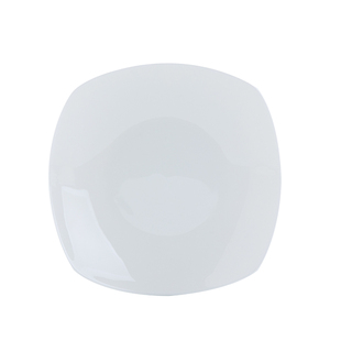 景德镇纯白骨瓷餐具西餐盘方形四角汤平盘深盘牛排盘子沙拉盛菜盘