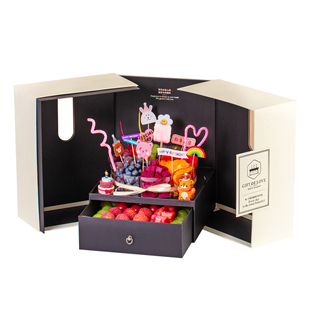 水果三文鱼寿司日料高档diy礼盒定制果切生日蛋糕盒打包礼品空盒