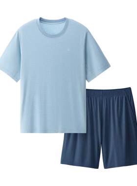 蕉内凉皮501Cool男士速干冰丝网眼短袖短裤家居服2026新款男睡衣