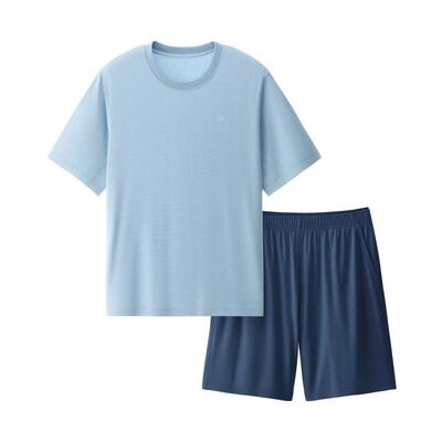 蕉内凉皮501Cool男士速干冰丝网眼短袖短裤家居服2026新款男睡衣