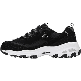 斯凯奇女鞋2026新款厚底增高老爹鞋流行熊猫鞋女款官方正品运动鞋