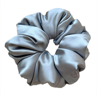 枕头大肠发圈kitsch加棉填充睡眠缎面真丝发圈女高级感丸子头头饰