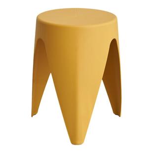 北欧加厚圆凳创意塑料凳子家用高凳简约餐凳可堆叠梳妆凳时尚椅子