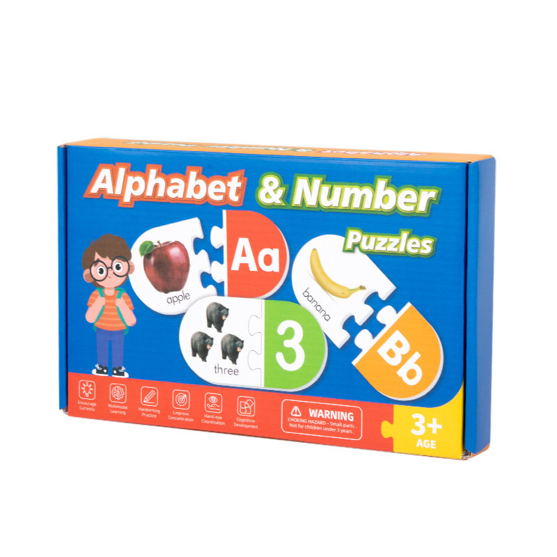 字母数字配对卡片儿童认识英语单早教闪卡/潜能开发卡