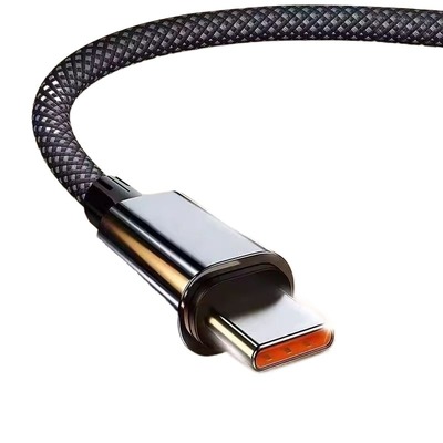 240W超级快充Type-c数据线适用华为荣耀双引擎vivo闪充CarPlay车载充电线通用编织线金属接口更耐用久用不坏